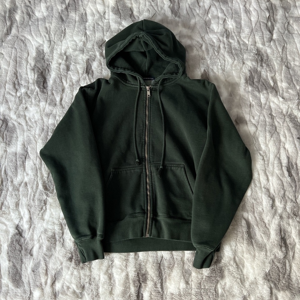 brandy melville green christy hoodie